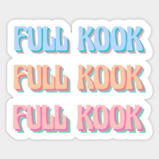 full kook (outer banks, obx) repeating Sticker